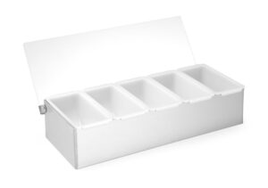 Tároló doboz - 5 rekesz - 375x140x(H)90mm - HENDI 552100