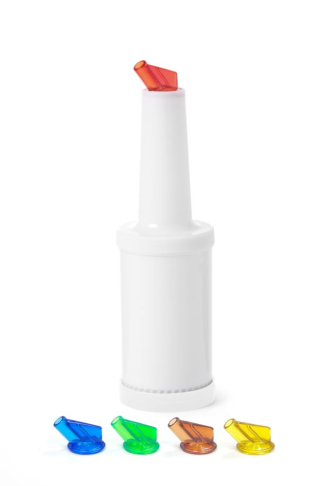 Tároló flakon - BarUp - 0 -8L - Fehér - ⌀90x(H)300mm - HENDI 557600