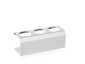 Adagoló flakon állvány - 3 lyuk ø 50 mm - 209x80x(H)78mm - HENDI 557969