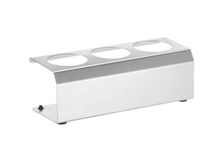 Adagoló flakon állvány - 3 lyuk ø 50 mm - 229x90x(H)78mm - HENDI 557976
