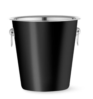 Borhűtő vödör - 3,3L - Fekete - ⌀220x(H)190mm - HENDI 594049