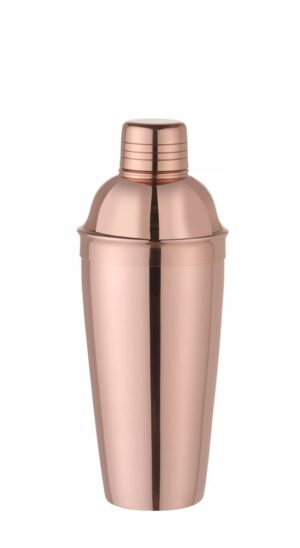 Cobbler shaker 3 részes - Rézvörös - ⌀85x(H)240mm - HENDI 596425