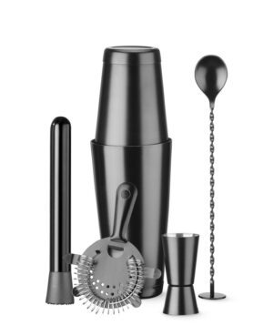 Bar szett díszdobozban - BarUp - Fekete - ⌀120x(H)320mm - HENDI 596609