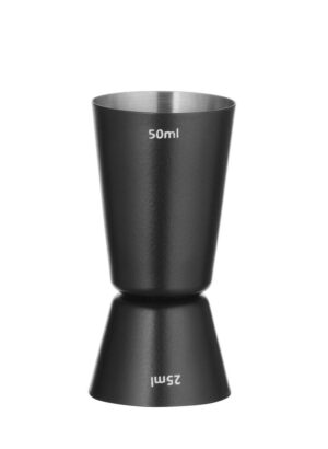 Jigger italmérce 25/50 ml - BarUp - Fekete - ⌀45x(H)86mm - HENDI 596647