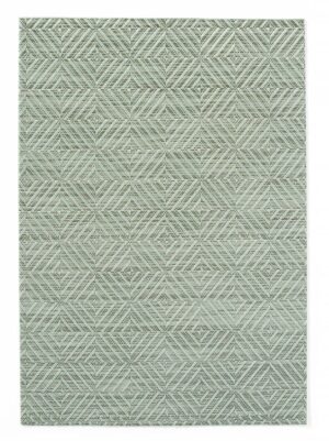 Tányéralátét - geometriai minta - Zöld - 6 darab - 450x300mm - HENDI 597934