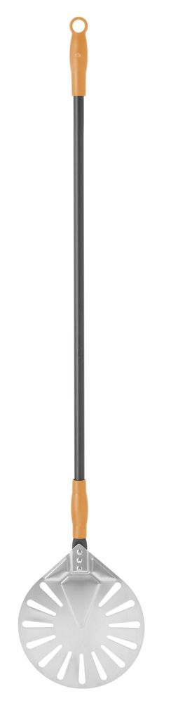 Pizzalapát kerek - perforált - 230x1200mm - HENDI 617199