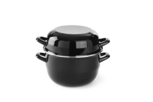Kagylófőző edény - fedővel - 3,5L - ⌀220x(H)195mm - HENDI 625057