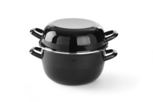Kagylófőző edény - fedővel - 5L - ⌀260x(H)210mm - HENDI 625101