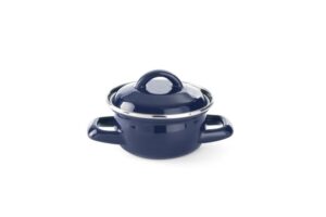 Leveses & szószos edény - fedővel - kék - 0,5L - Kék - ⌀115x(H)95mm - HENDI 625804