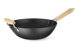 Wok fa fogantyúval - ⌀324x565mm - HENDI 627907