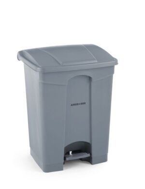 Szemeteskuka - AmerBox - 87L - Világos szürke - 500x410x(H)815mm - HENDI 691168