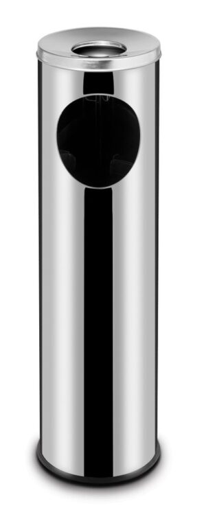 Álló szemetes hamutartóval - 15L - ⌀200x(H)700mm - HENDI 691380