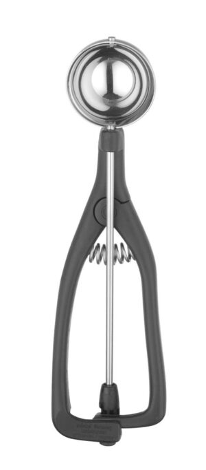 Fagylaltadagoló kanál balkezeseknek - Stöckel - 1/30 - Fekete - ⌀49x(H)mm - HENDI 755204