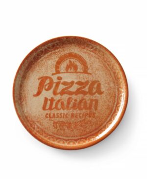 Pizzatányér receptgyűjtemény téglavörös - Piros - 6 darab - ⌀330mm - HENDI 778944