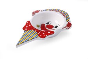 Gyermek Fagyis tányér Bohóc - 226x145x(H)37mm - HENDI 786239