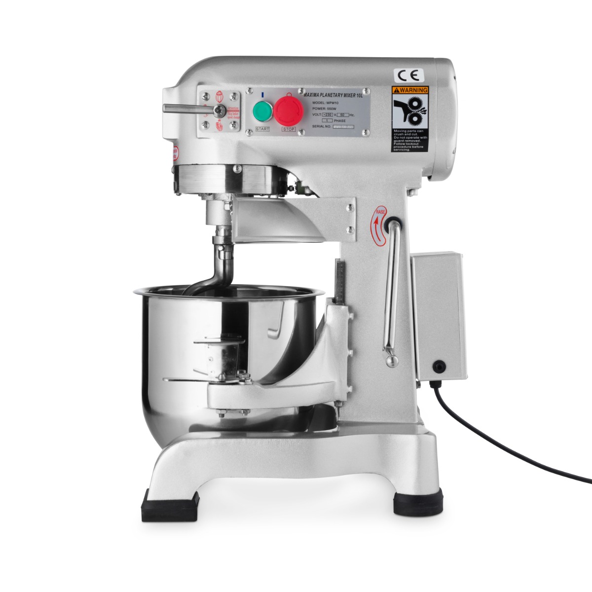 Habverőgép - keverőgép - dagasztógép 10L - 3 sebességes - MPM10 - Maxima 09300160 - Image 8