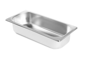 Fagylalt edény - rozsdamentes - 3,6L - 360x165x(H)80mm - HENDI 802045
