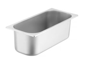 Fagylalt edény - rozsdamentes - 5L - 360x165x(H)120mm - HENDI 807019