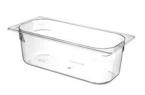 Fagylalt edény Polikarbonát - 5L - Átlátszó - 360x165x(H)120mm - HENDI 807026