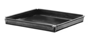 Gyorssütő tálca - tapadásmentes - megerősített - Fekete - 290x290x(H)20mm - Négyzet - HENDI 808344