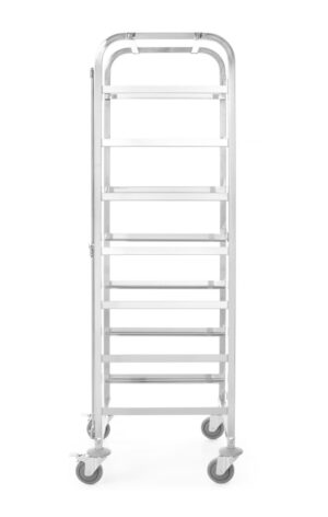 Regálkocsi mosogatógép kosarakhoz - 7 x 500x500 mm - 615x560x(H)1710mm - HENDI 810583