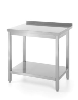 Rozsdamentes munkaasztal - mélység: 600 mm - Kitchen Line - 800x600x(H)850mm - HENDI 811450