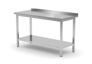 Rozsdamentes munkaasztal - mélység: 600 mm - Kitchen Line - 1000x600x(H)850mm - HENDI 811467