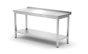 Rozsdamentes munkaasztal - mélység: 600 mm - Kitchen Line - 1600x600x(H)850mm - HENDI 811498