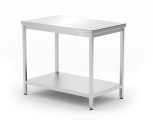 Rozsdamentes munkaasztal ipari - Kitchen Line - 1000x600x(H)850mm - HENDI 811511