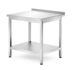 Rozsdamentes munkaasztal polccal - Kitchen Line - 800x700x(H)850mm - HENDI 812716