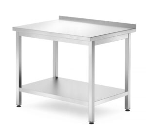 Rozsdamentes munkaasztal polccal - Kitchen Line - 1000x700x(H)850mm - HENDI 812723