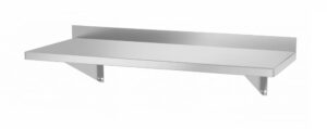 Rozsdamentes fali polc - 800x300x(H)250mm - HENDI 816486