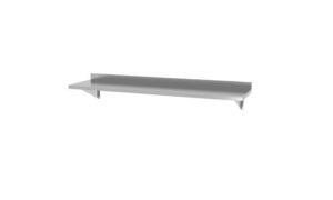 Rozsdamentes fali polc - 1200x300x(H)250mm - HENDI 816509