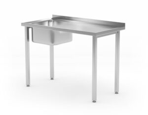 Mosogatóasztal - csavarozott - Kitchen Line - 1000x600x(H)850mm - HENDI 816790