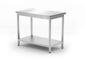 Rozsdamentes munkaasztal Budget Line - 1000x600x(H)850mm - HENDI 817162