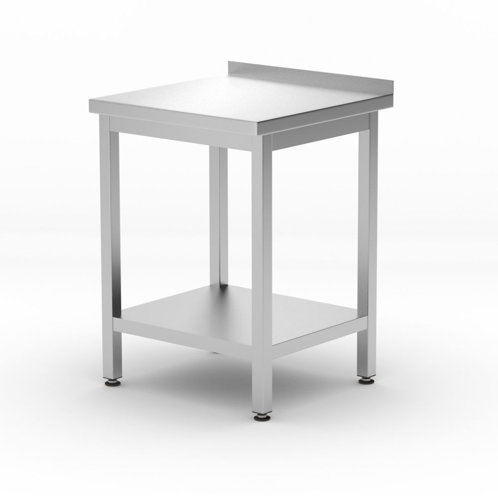 Rozsdamentes munkaasztal - Budget Line - 600x600x(H)850mm - HENDI 817223