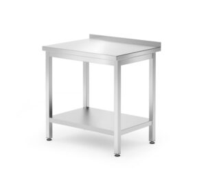Rozsdamentes munkaasztal - Budget Line - 800x600x(H)850mm - HENDI 817261