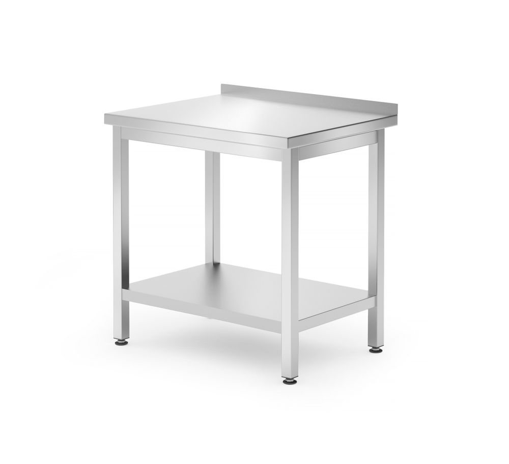 Rozsdamentes munkaasztal - Budget Line - 800x600x(H)850mm - HENDI 817261