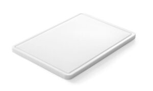 Vágódeszka hornyokkal - Fehér - 355x250x(H)15mm - HENDI 826362