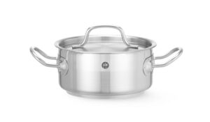 Alacsony fazék - fedővel - Profi Line - 1,5L - ⌀160x(H)75mm - HENDI 830000