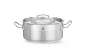 Alacsony fazék - fedővel - Profi Line - 2,8L - ⌀200x(H)90mm - HENDI 830208