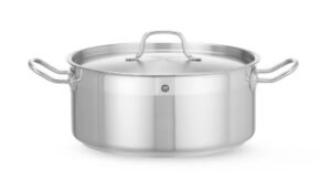 Alacsony fazék - fedővel - Profi Line - 7,5L - ⌀280x(H)120mm - HENDI 830505