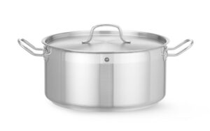 Alacsony fazék - fedővel - Profi Line - 12L - ⌀320x(H)150mm - HENDI 830604