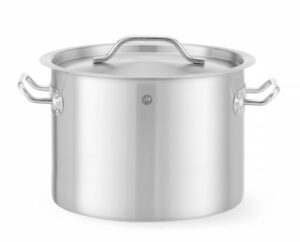 Közepes fazék- fedővel - Budget Line - 9L - ⌀250x(H)180mm - HENDI 832820