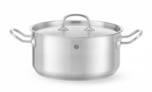 Alacsony fazék - fedővel - Kitchen Line - 4,9L - ⌀240x(H)110mm - HENDI 836026