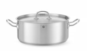 Alacsony fazék - fedővel - Kitchen Line - 7,3L - ⌀280x(H)120mm - HENDI 836033