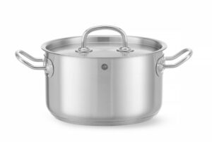 Közepes fazék - fedővel - Kitchen Line - 3,5L - ⌀200x(H)115mm - HENDI 836200