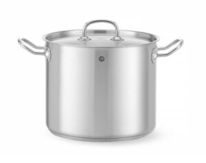 Magas fazék - fedővel - Kitchen Line - 9L - ⌀240x(H)200mm - HENDI 837306