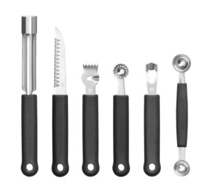 Dekoráló szett - 6 részes - Fekete - 280x100x(H)50mm - HENDI 856291