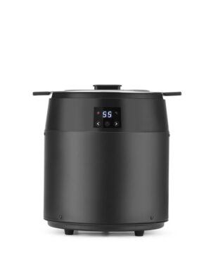 Leves melegentartó - víz nélküli - 10L - Fekete - 220-240V/450W - ⌀330x(H)398mm - HENDI 860564